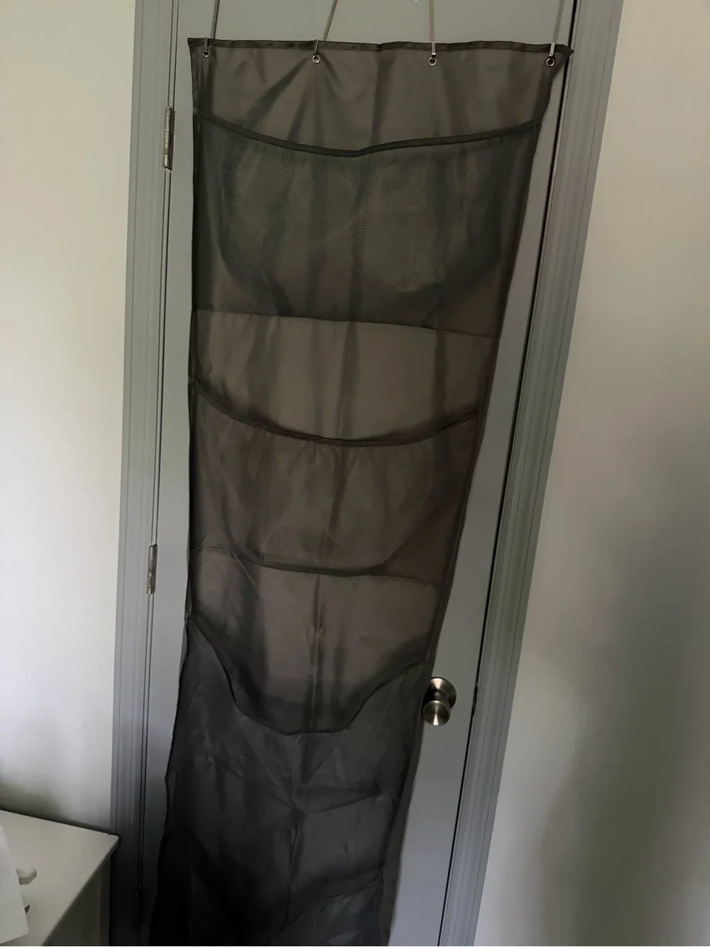 Over-the-Door Black Mesh Hanging Organizer - Home Storage & Organization